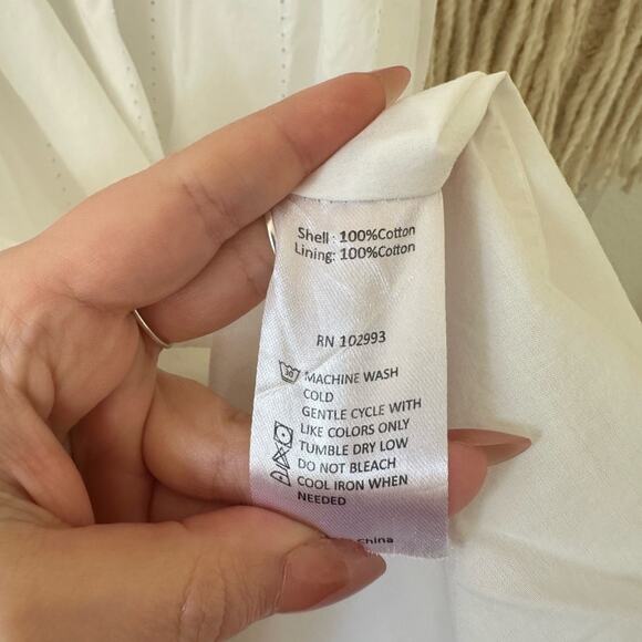 Adam Lippes Eyelet Ruffle Dress - Picture 4 of 9